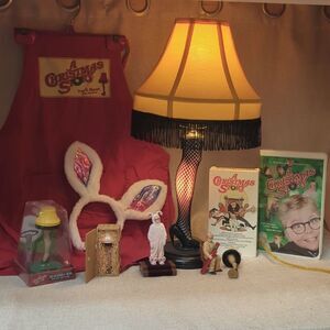 Christmas Story Ornaments Leg Lamp & ornaments bundle